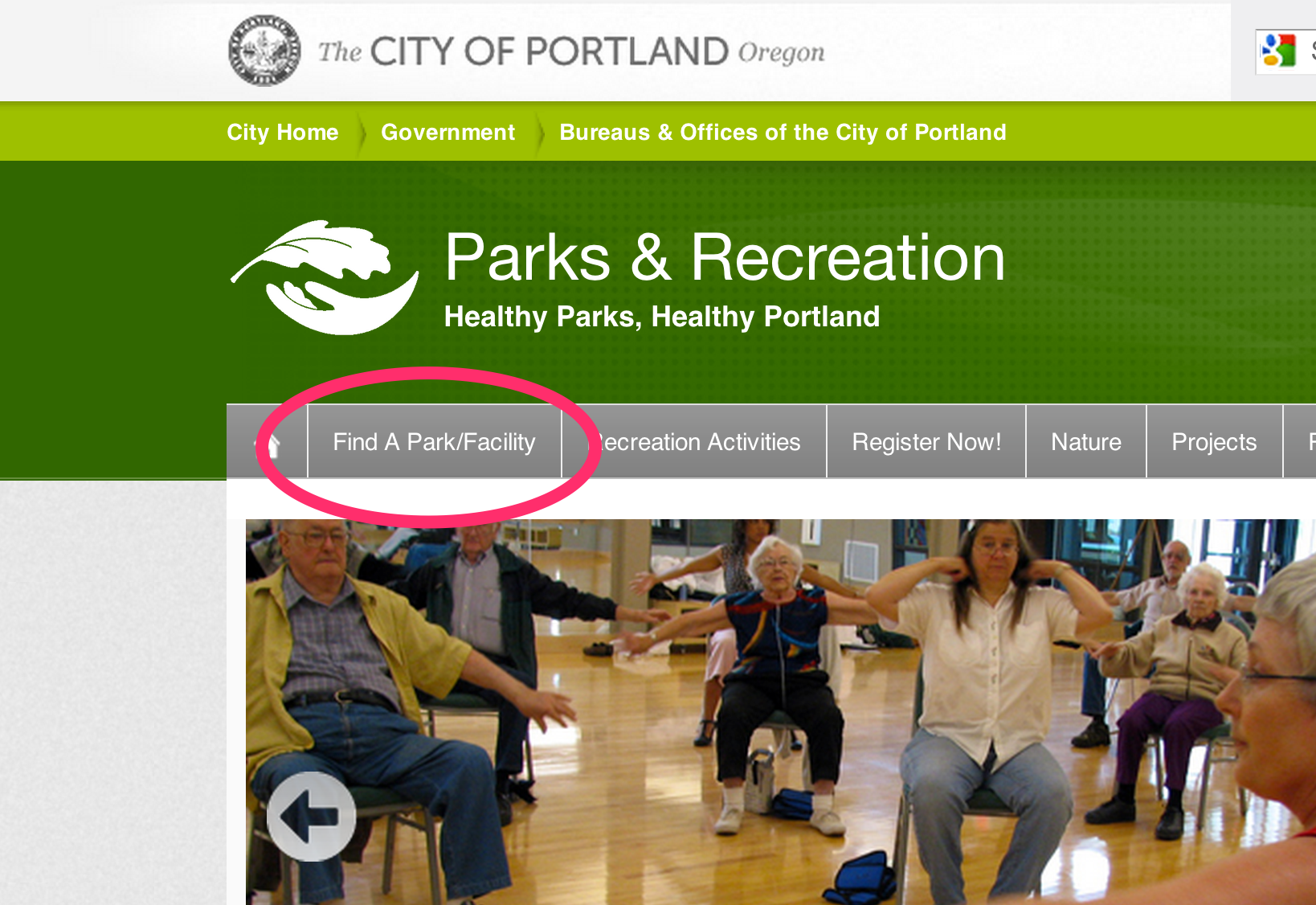Portland Park Finder